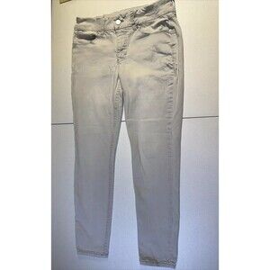 Seven7 Tummyless Skinny Jeans Womens 14 Beige/Gray Denim  HI Rise